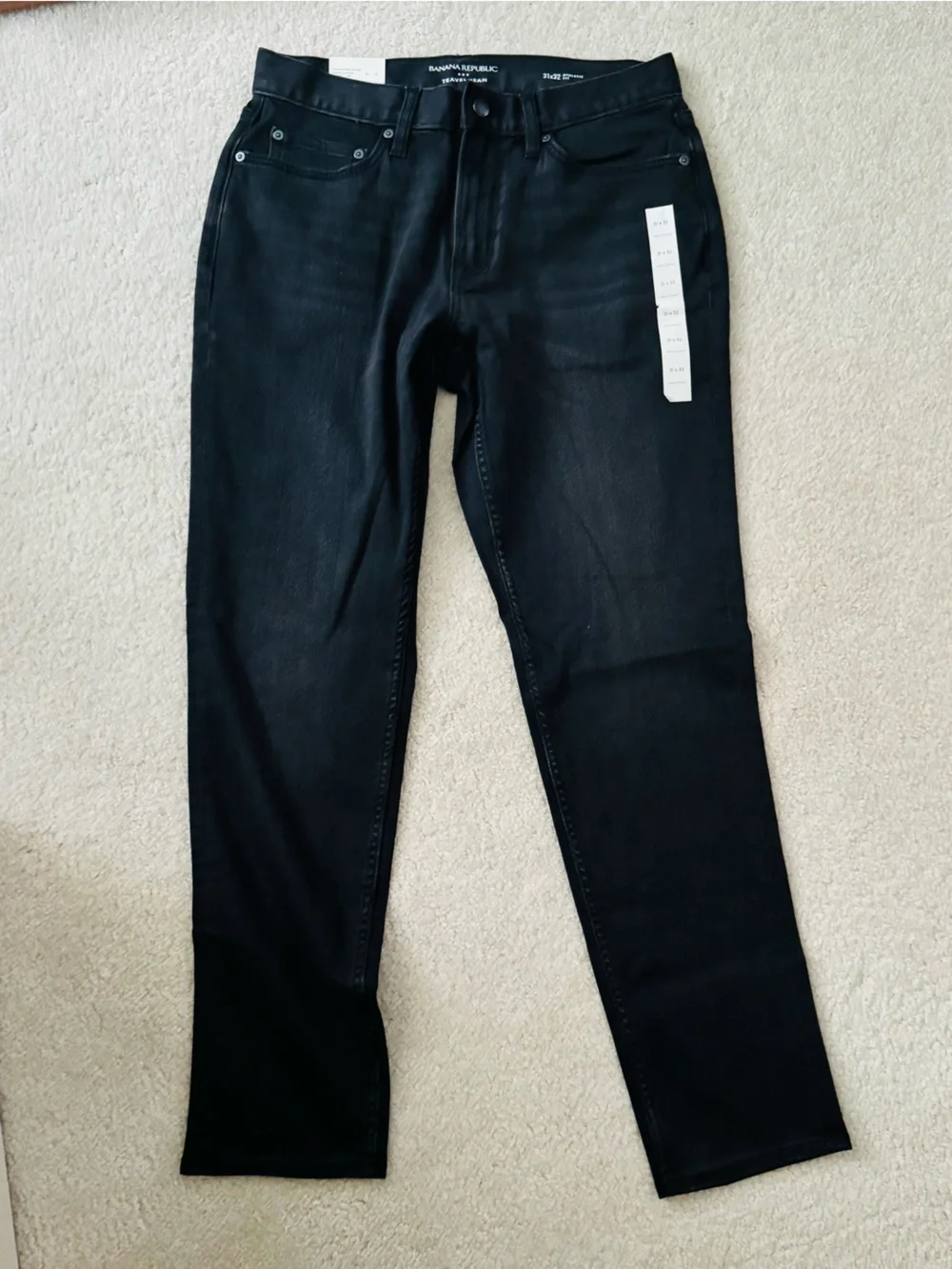 Banana Republic Travel Jean Bundle Men’s Black & Medium Wash Blue Denim